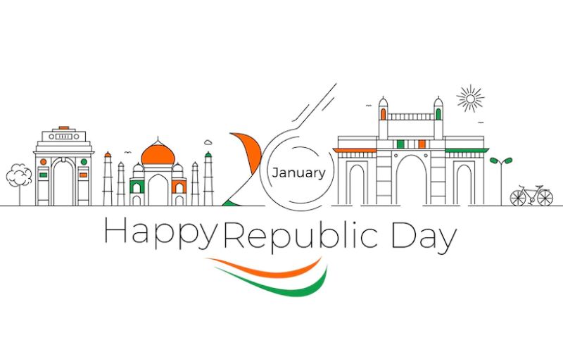 republic day essay in hindi 250 words